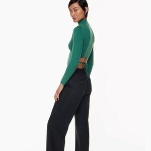 Aritzia Babaton Tie back long sleeve sweater in Cream NWOT